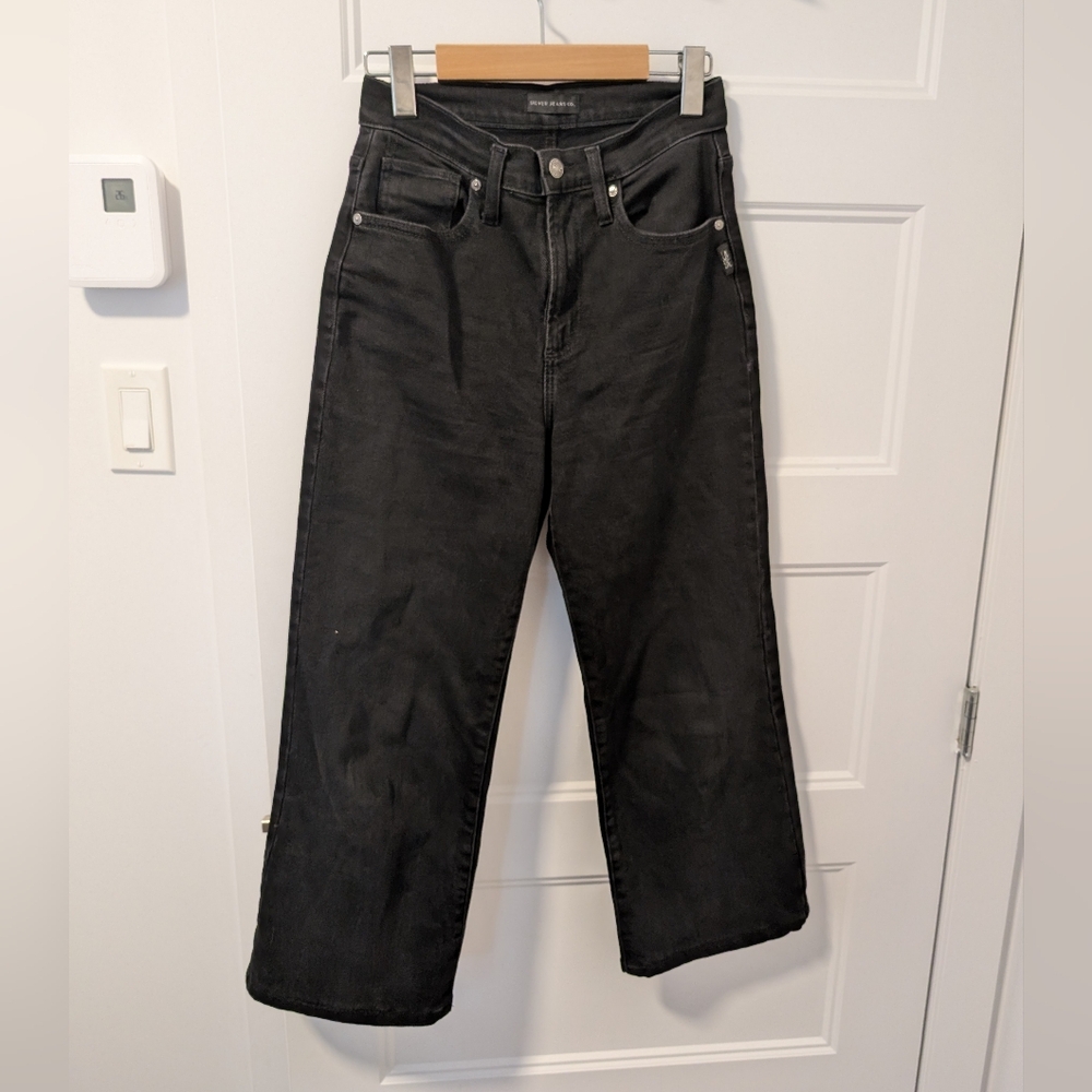 Silver Jeans/Black Highly Desirable Trouser Jeans Sz 26 - Picture 2 of 6